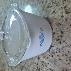 CorningWare Classic White with Blue Floral 2 Quart Saucepan With Lid